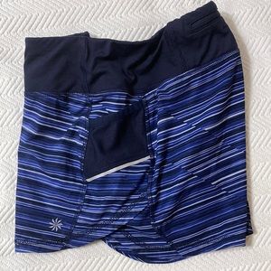 Athleta  Shorts Blue Stripe Size Small  no stains